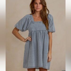 Rylee & Cru denim mini dress